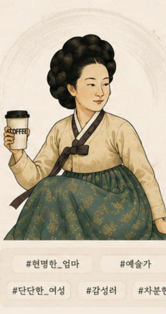 신사임당 브랜드 IP 일러스트